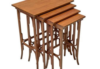 Vienna Secession Bentwood Nesting Tables by Michael Thonet for Thonet, 1900s